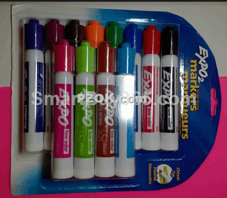Expo dry erese markers 12pc - smartbuy365.com